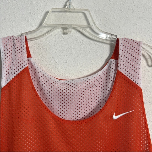 Nike Reversible Orange/White Mesh Dri-Fit Practice Jersey Men’s Lg Basketball - Picture 3 of 14